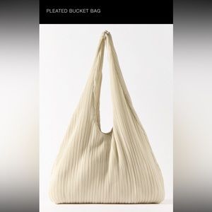 Zara Pleated Bucket Bag